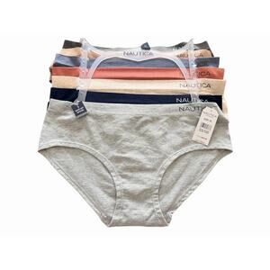 NAUTICA WOMEN’S 7 PACK HIGH WAIST PANTIES UNDERWEAR SIZE XL Super Soft Hipsters